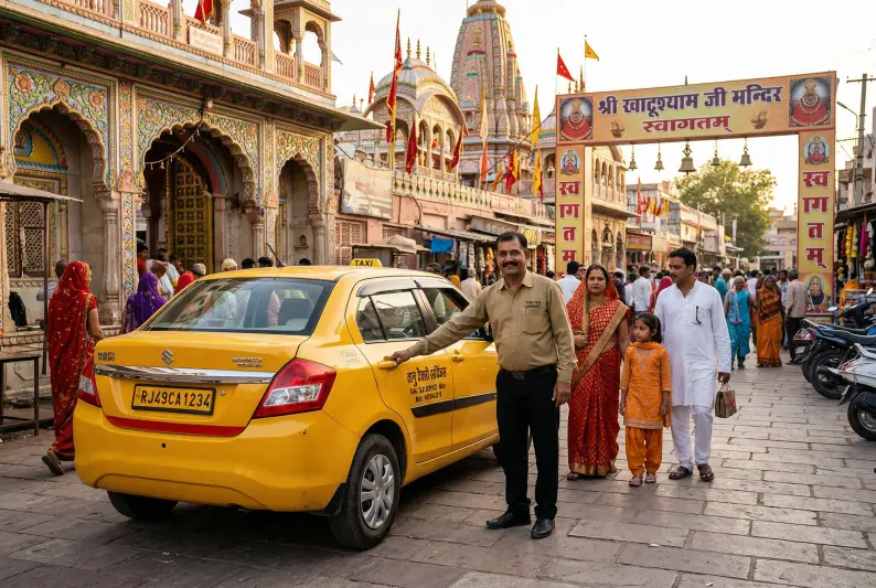 Khatushyam Ji Temple Tour by Taxi from Jaipur Rajasthan